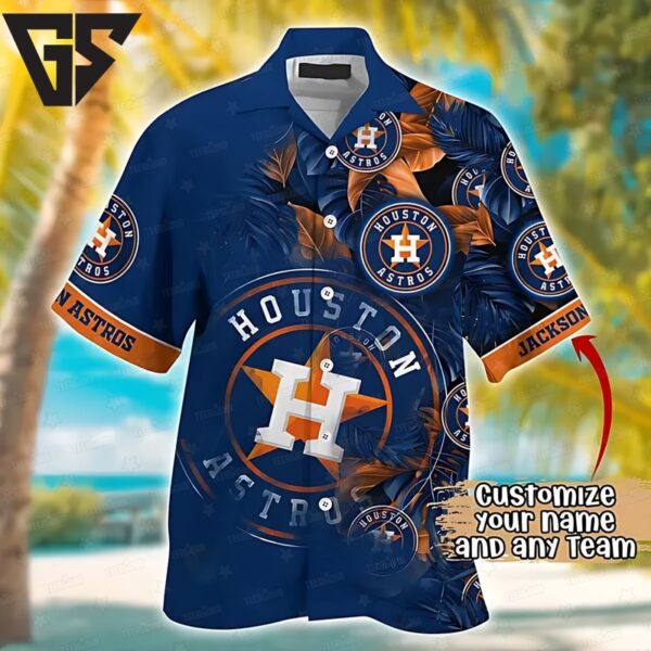 Houston Astros Midnight Palm Custom Hawaiian Shirt