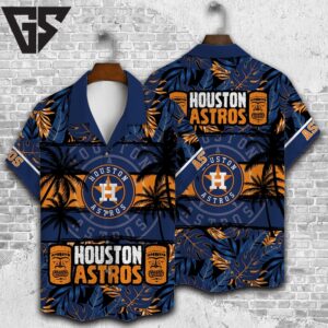Houston Astros Midnight Tropics Hawaiian Shirt