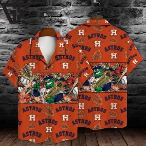 Houston Astros Orbit Tropics Hawaiian Shirt