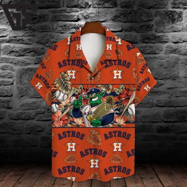 Houston Astros Orbit Tropics Hawaiian Shirt