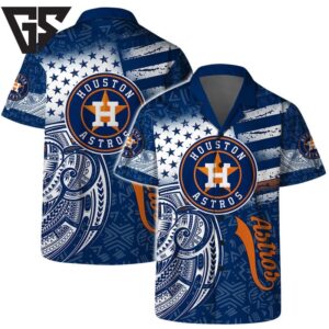 Houston Astros Palm Sunset Hawaiian Shirt