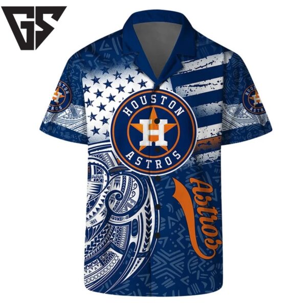 Houston Astros Palm Sunset Hawaiian Shirt