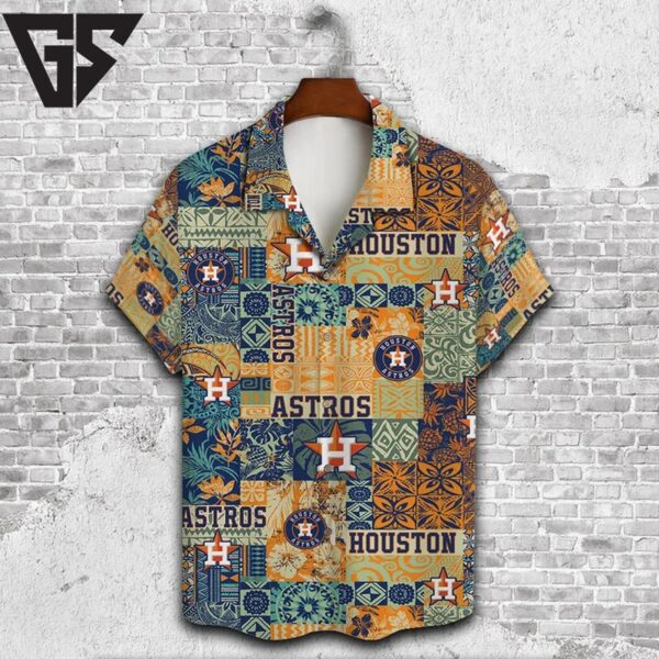 Houston Astros Patchwork Island Hawaiian Shirt