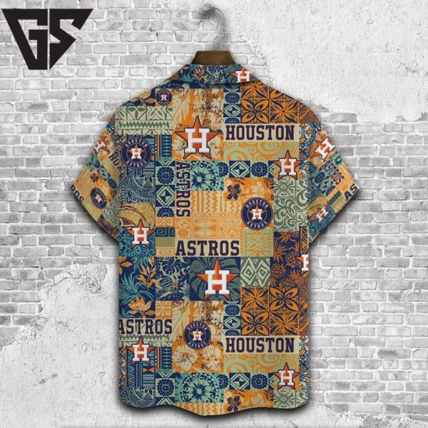 Houston Astros Patchwork Island Hawaiian Shirt