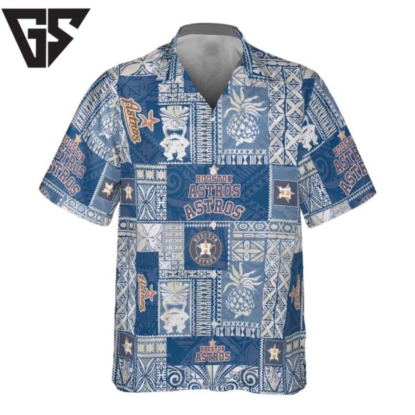 Houston Astros Patchwork Paradise Hawaiian Shirt