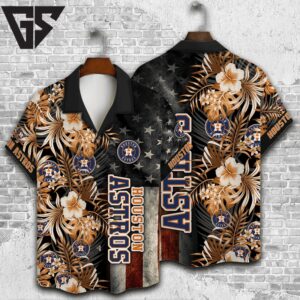 Houston Astros Patriotic Tropics Hawaiian Shirt