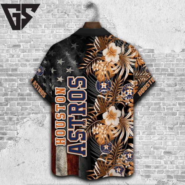 Houston Astros Patriotic Tropics Hawaiian Shirt