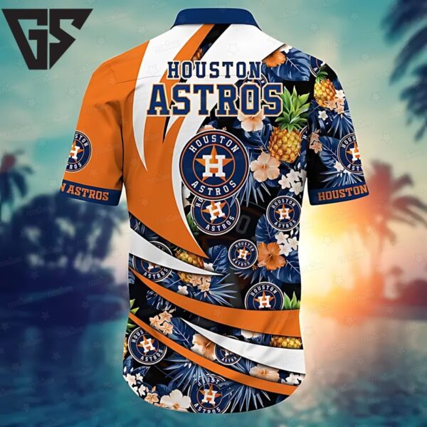 Houston Astros Pineapple Breeze Hawaiian Shirt