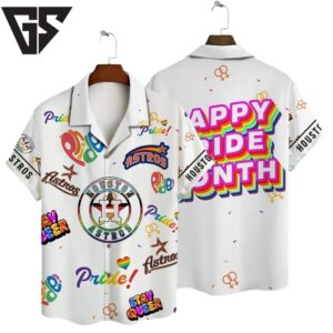 Houston Astros Pride Celebration Hawaiian Shirt