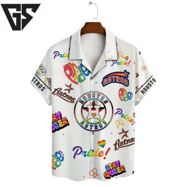 Houston Astros Pride Celebration Hawaiian Shirt