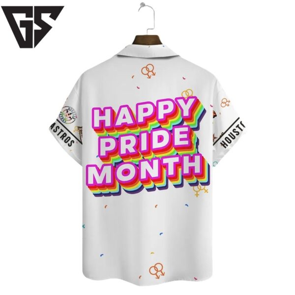 Houston Astros Pride Celebration Hawaiian Shirt