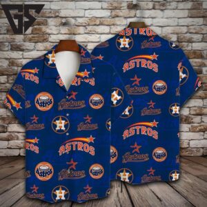 Houston Astros Retro Starburst Hawaiian Shirt