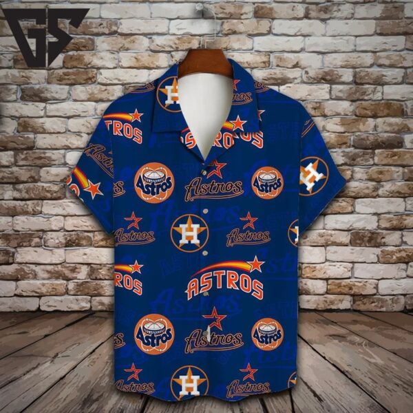 Houston Astros Retro Starburst Hawaiian Shirt