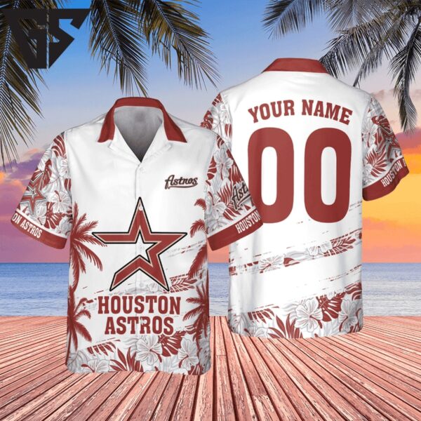 Houston Astros Retro Stripe Custom Hawaiian Shirt