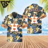Houston Astros Starburst Hibiscus Hawaiian Shirt