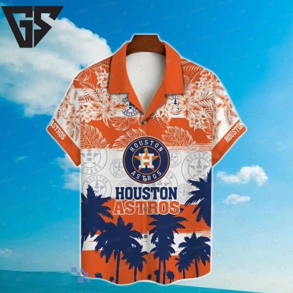 Houston Astros Sunset Palm Hawaiian Shirt