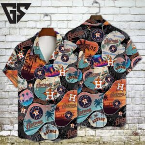 Houston Astros Sunset Vibes Hawaiian Shirt