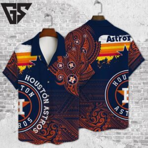 Houston Astros Tribal Blaze Hawaiian Shirt