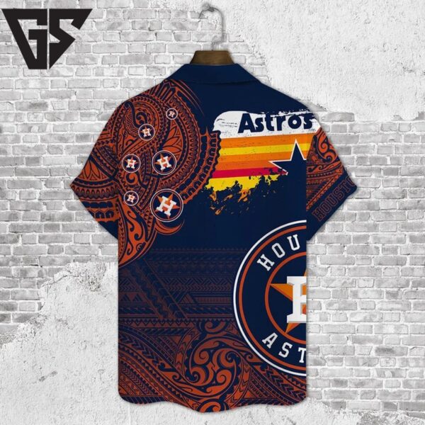 Houston Astros Tribal Blaze Hawaiian Shirt