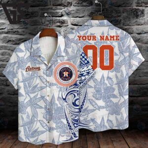 Houston Astros Tribal Custom Hawaiian Shirt Houston Astros Tribal Custom Hawaiian Shirt