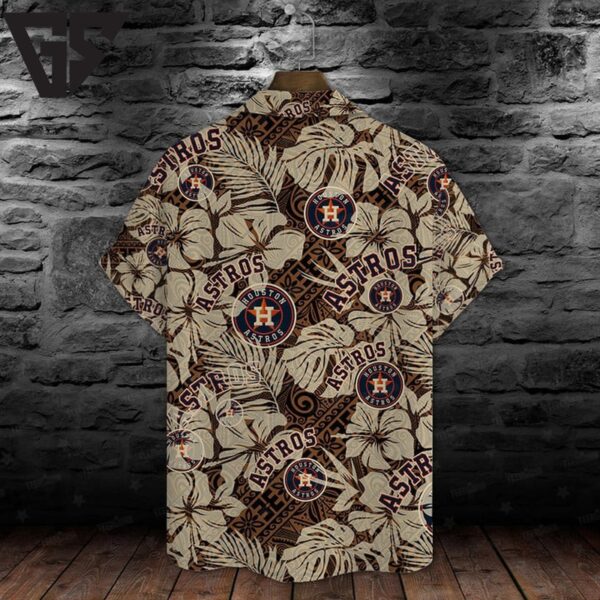 Houston Astros Tribal Leaf Hawaiian Shirt