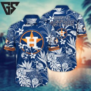 Houston Astros Tropical Bloom Hawaiian Shirt