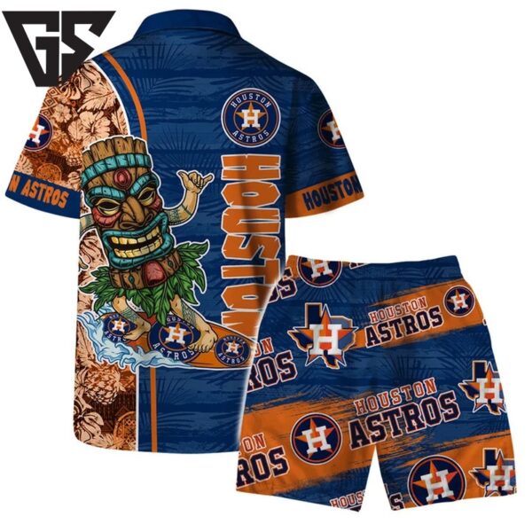 Houston Astros Tropical Flamingo Hawaiian Shirt