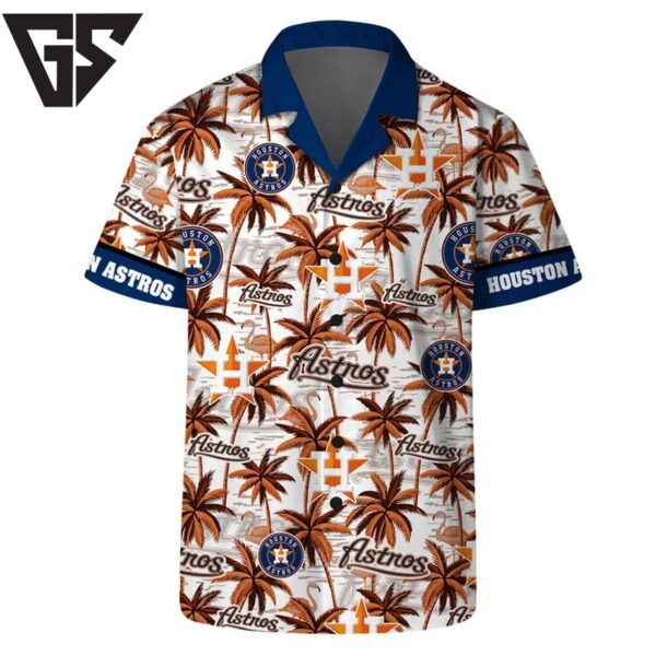 Houston Astros Tropical Palm Sunset Hawaiian Shirt