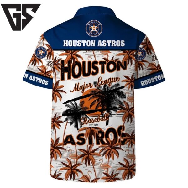 Houston Astros Tropical Palm Sunset Hawaiian Shirt