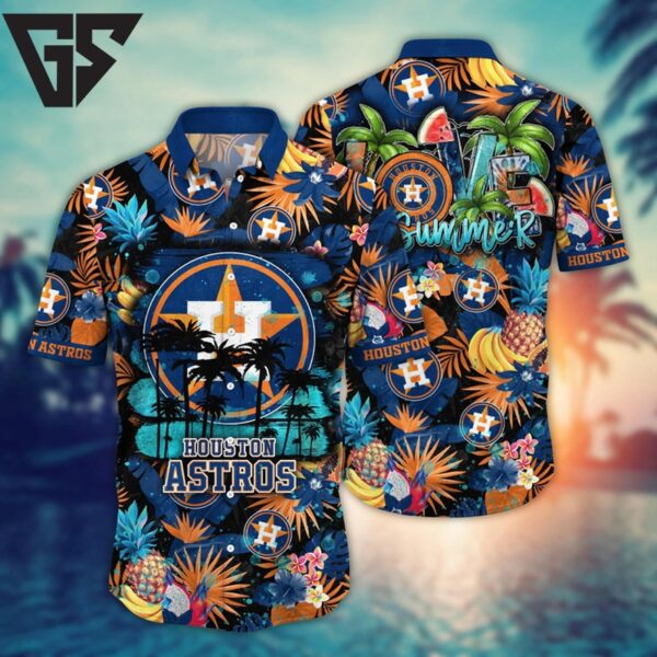 Houston Astros Tropical Sunset Hawaiian Shirt