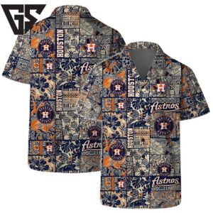 Houston Astros Vintage Tropic Hawaiian Shirt