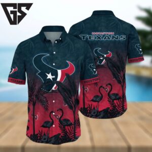 Houston Texans Flamingo Tropical Hawaiian Shirt