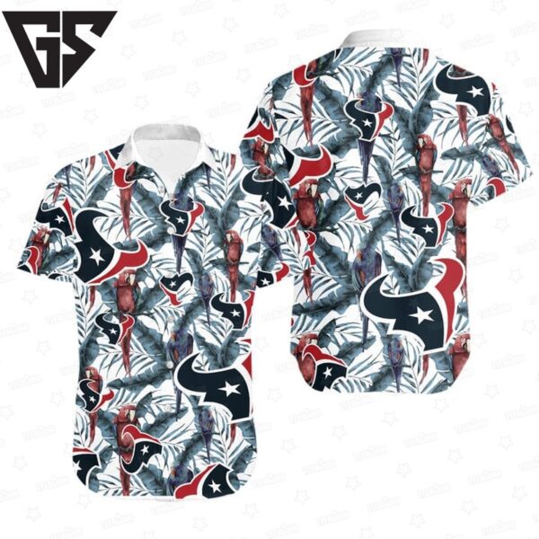 Houston Texans Tropical Parrot Hawaiian Shirt