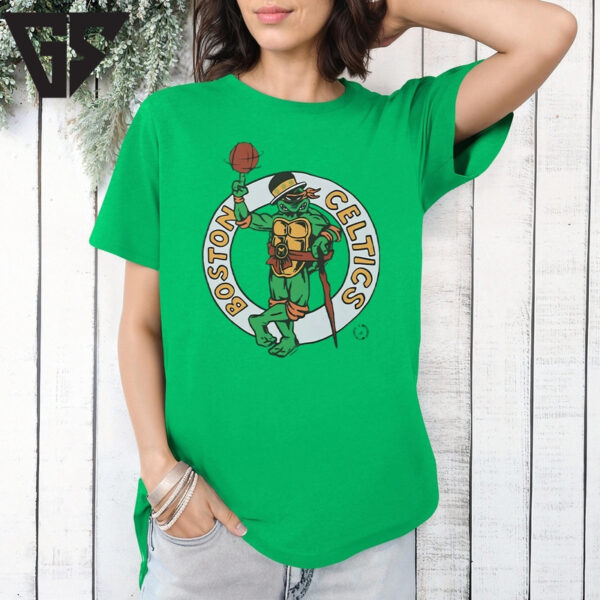 Joe Mazzulla Ninja Turtles Boston Celtics T-Shirt