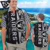 Las Vegas Raiders Champions Stripe Hawaiian Shirt