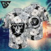 Las Vegas Raiders Floral Elegance Hawaiian Shirt