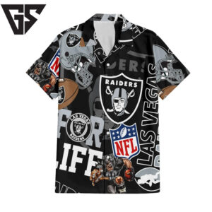 Las Vegas Raiders For Life Hawaiian Shirt Las Vegas Raiders For Life Hawaiian Shirt
