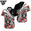Las Vegas Raiders Hibiscus Surge Hawaiian Shirt