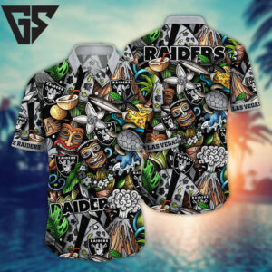 Las Vegas Raiders Island Adventure Hawaiian Shirt Las Vegas Raiders Island Adventure Hawaiian Shirt