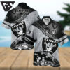 Las Vegas Raiders Silver Wave Hawaiian Shirt