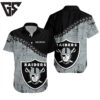 Las Vegas Raiders Steely Gridiron Hawaiian Shirt