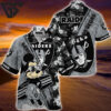 Las Vegas Raiders Sunset Tropical Crossover Hawaiian Shirt