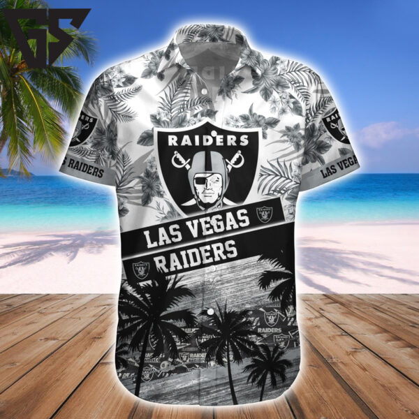 Las Vegas Raiders Tropical Breeze Hawaiian Shirt