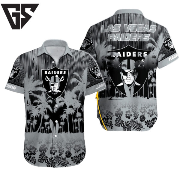 Las Vegas Raiders Tropical Fade Hawaiian Shirt