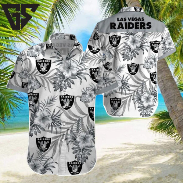Las Vegas Raiders Tropical Luxe Hawaiian Shirt