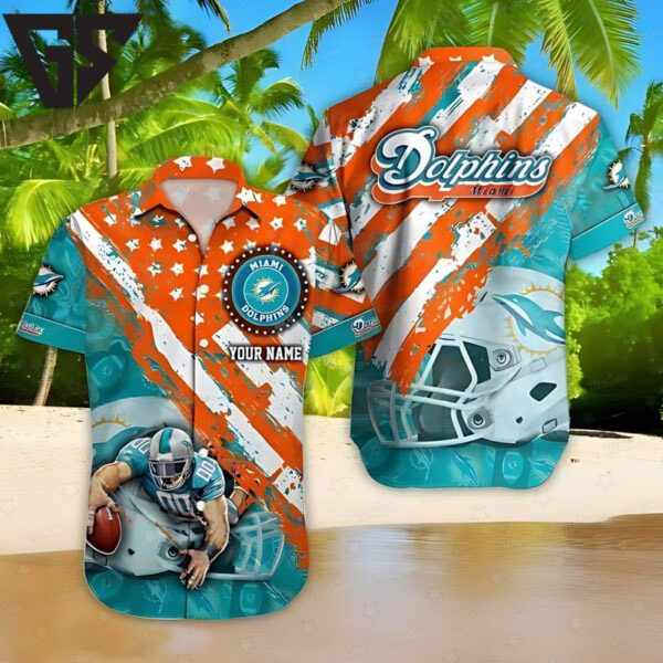 Miami Dolphins American Pride Hawaiian Shirt