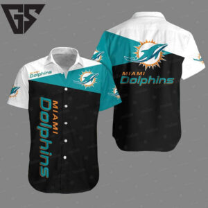 Miami Dolphins Classic Block Hawaiian Shirt Miami Dolphins Classic Block Hawaiian Shirt