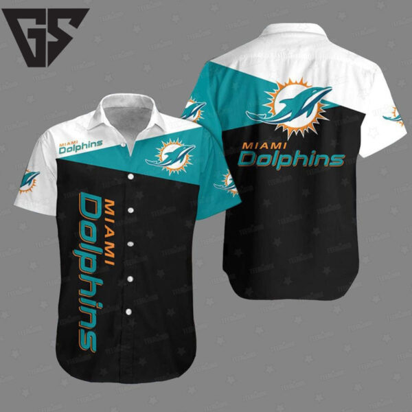 Miami Dolphins Classic Block Hawaiian Shirt