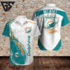 Miami Dolphins Crest Legacy Hawaiian Shirt
