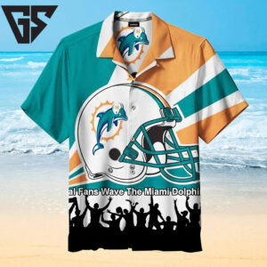 Miami Dolphins Fan Spirit Hawaiian Shirt Miami Dolphins Fan Spirit Hawaiian Shirt
